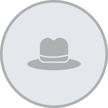 Şapka simgesi vektör illüstrasyonu