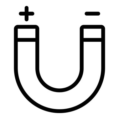 Mıknatıs Web simgesi basit illüstrasyon