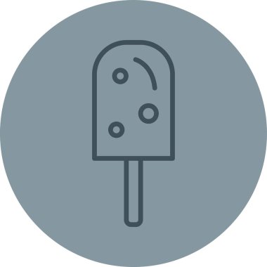 dondurma ikonu vektör illüstrasyonu