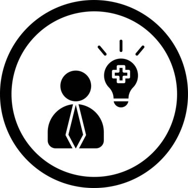 fikir simgesi, vektör illüstrasyonu