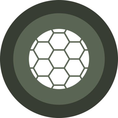 top oyunu futbol simgesi düz stil