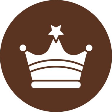 Yıldızlı taç ve kurdele vektör çizim tasarımı