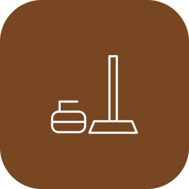 Modern b 'nin vektör illüstrasyonu kürek ikonundan yoksundur