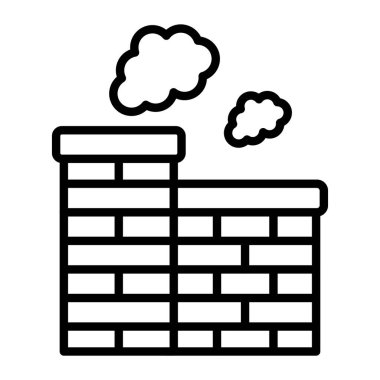 Bina. Web simgesi basit illüstrasyon