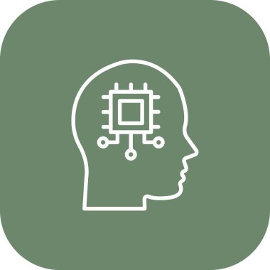 vektör düşünme simgesi illüstrasyonu