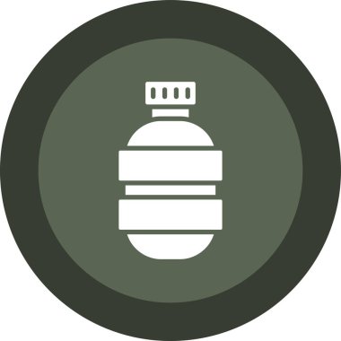 Modern b 'nin vektör illüstrasyonu şişe simgesinden yoksun