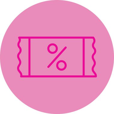 İndirim simgesi vektör illüstrasyonu