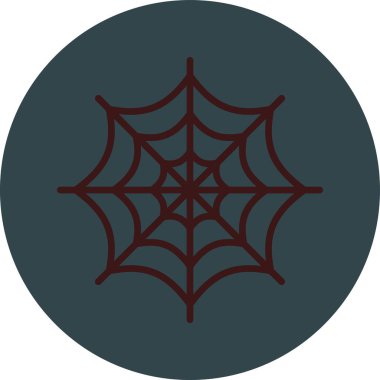 Örümcek Ağı simgesi, vektör illüstrasyonu