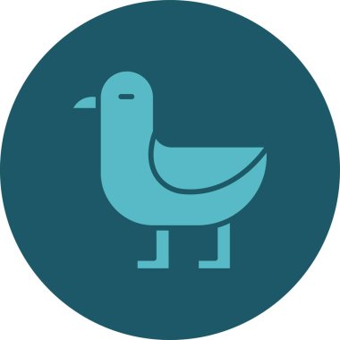 kuş simgesi vektör illüstrasyonu