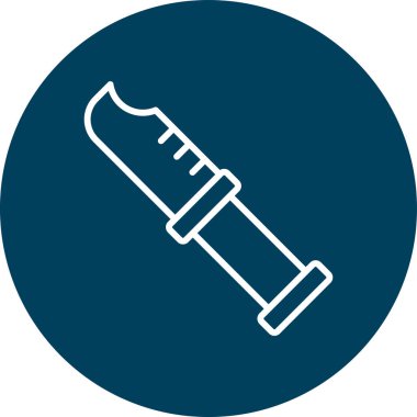 Şırınga simgesi modada izole edildi