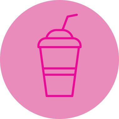 Bir içeceğin vektör illüstrasyonu