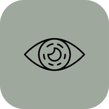 Kişi Lens web simgesi, vektör illüstrasyonu