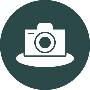 fotoğraf makinesi ikon vektör illüstrasyonu