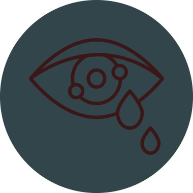 Göz. Web simgesi basit illüstrasyon