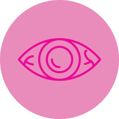 Göz. Web simgesi basit illüstrasyon