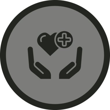 dikkat vektör simgesi. bicolor düz daire şeklinde sembol, siyah ve gri renkler, yuvarlak açılar, beyaz arkaplan