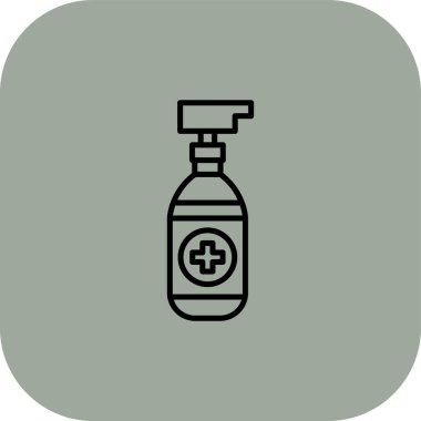 tıbbi şişe ikonu vektör illüstrasyonu