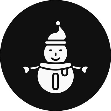 Kişisel ve ticari kullanım için vektör kardan adam simgesi