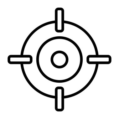 hedef simge vektör illüstrasyonu