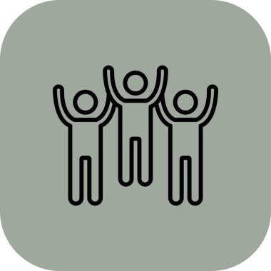 insanlar simge çizimi tasarımı