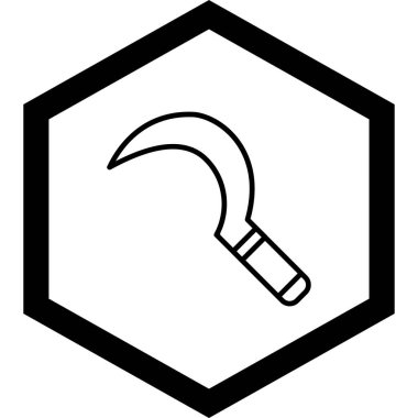 Bahçe simgesinin vektör illüstrasyonu