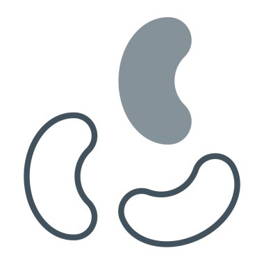 İnsan organı, organ, böbrek, organ ikonu. vektör illüstrasyonu