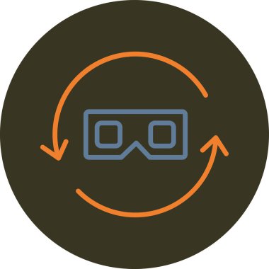 Modern simgenin vektör illüstrasyonu