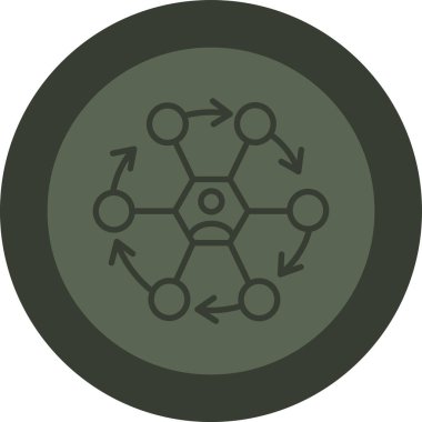 Seo simgesinin vektör illüstrasyonu