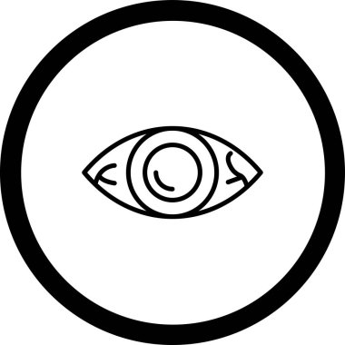 Göz simgesi vektör illüstrasyonu