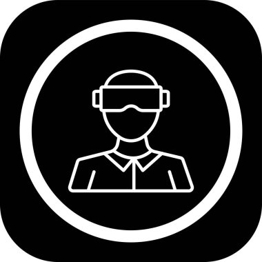 Modern bir simgenin vektör illüstrasyonu