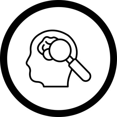 Moda Biçimli Beyin Simgesi İzole Arkaplan