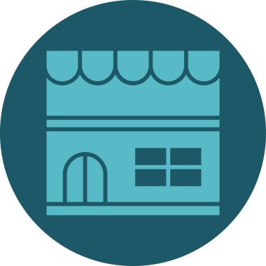 Bina. Web simgesi basit tasarım