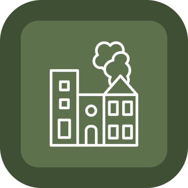 Tek bir izole ağacın vektör illüstrasyonu