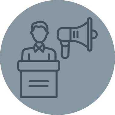 İş adamı. Web simgesi basit illüstrasyon