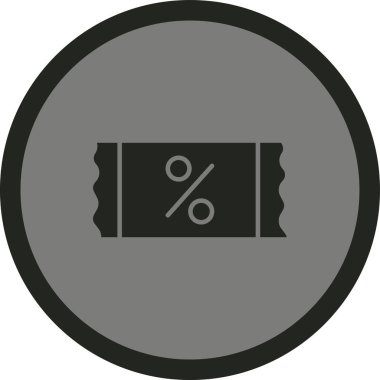 Soyut arkaplanda indirim simgesi izole edildi