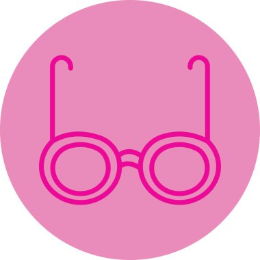 gözlük simgesinin vektör illüstrasyonu