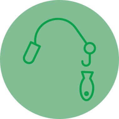 Eşsiz at nalı çizgisi vektör simgesi