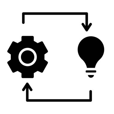 yaratıcı fikir simgesi resimleme tasarımı