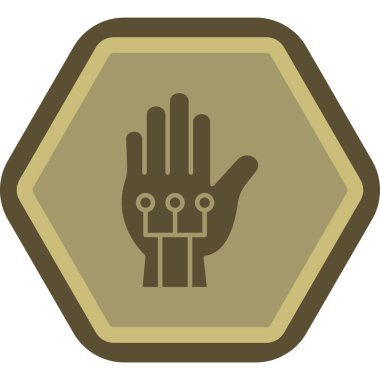 Moda biçimi izole edilmiş arkaplanda dur işareti simgesi