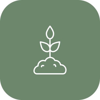 bitki simgesi vektör illüstrasyonu