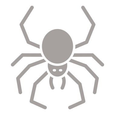 Örümcek ikonu vektör çizimi tasarımı