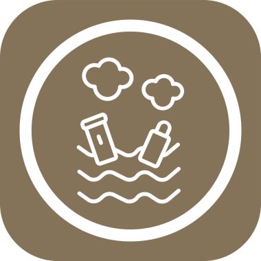 Su simgesinin vektör illüstrasyonu