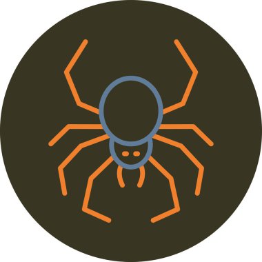 Örümcek ağı ikonu vektör illüstrasyonu