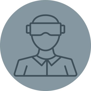 vr. Basit simge vektör illüstrasyonu