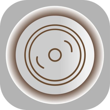 Benzersiz Radyo Vektör Satırı Simgesi