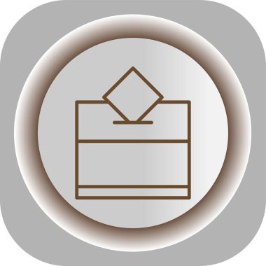 Beyaz arkaplanda vektör simgesi izole edildi