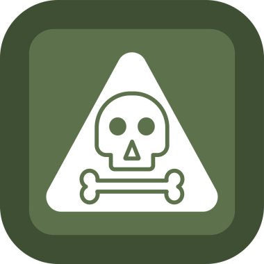 Kurukafa simgesi vektör illüstrasyonu