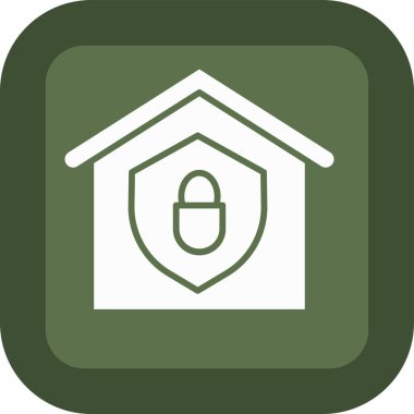 vektör ev koruma simgesi