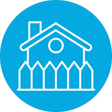 Ev. Web simgesi basit illüstrasyon