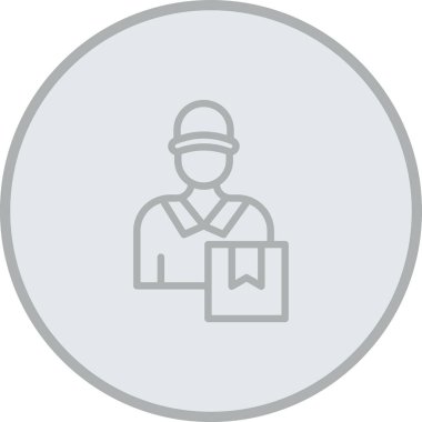 İşçi simgesinin vektör illüstrasyonu